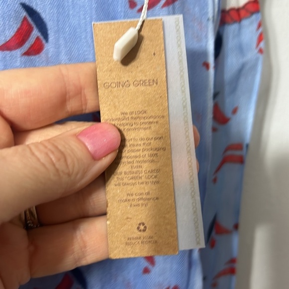 Look Blue and Red Nautical Scarf/Wrap - Picture 4 of 5